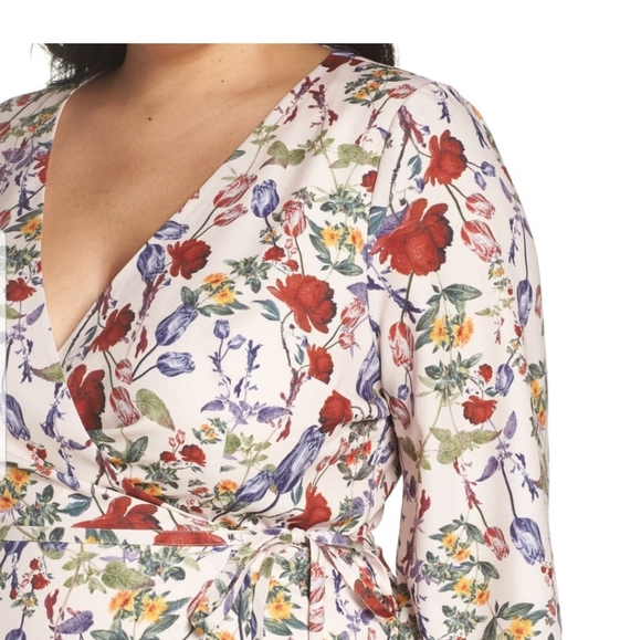 Hi-Lo Wrap Dress - Picture 3 of 4